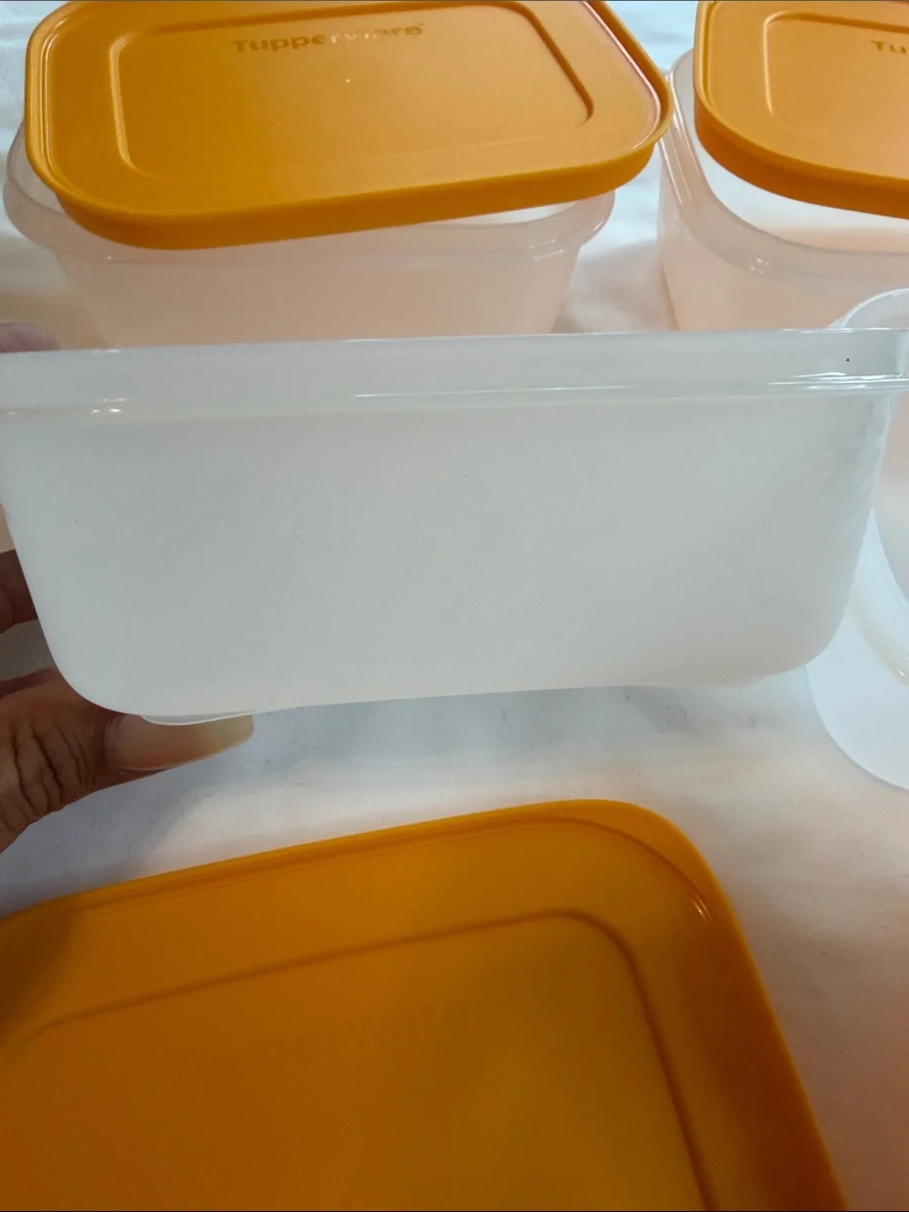 Tupperware freezer mates. Set of 4 ( 1 3/4 cups)